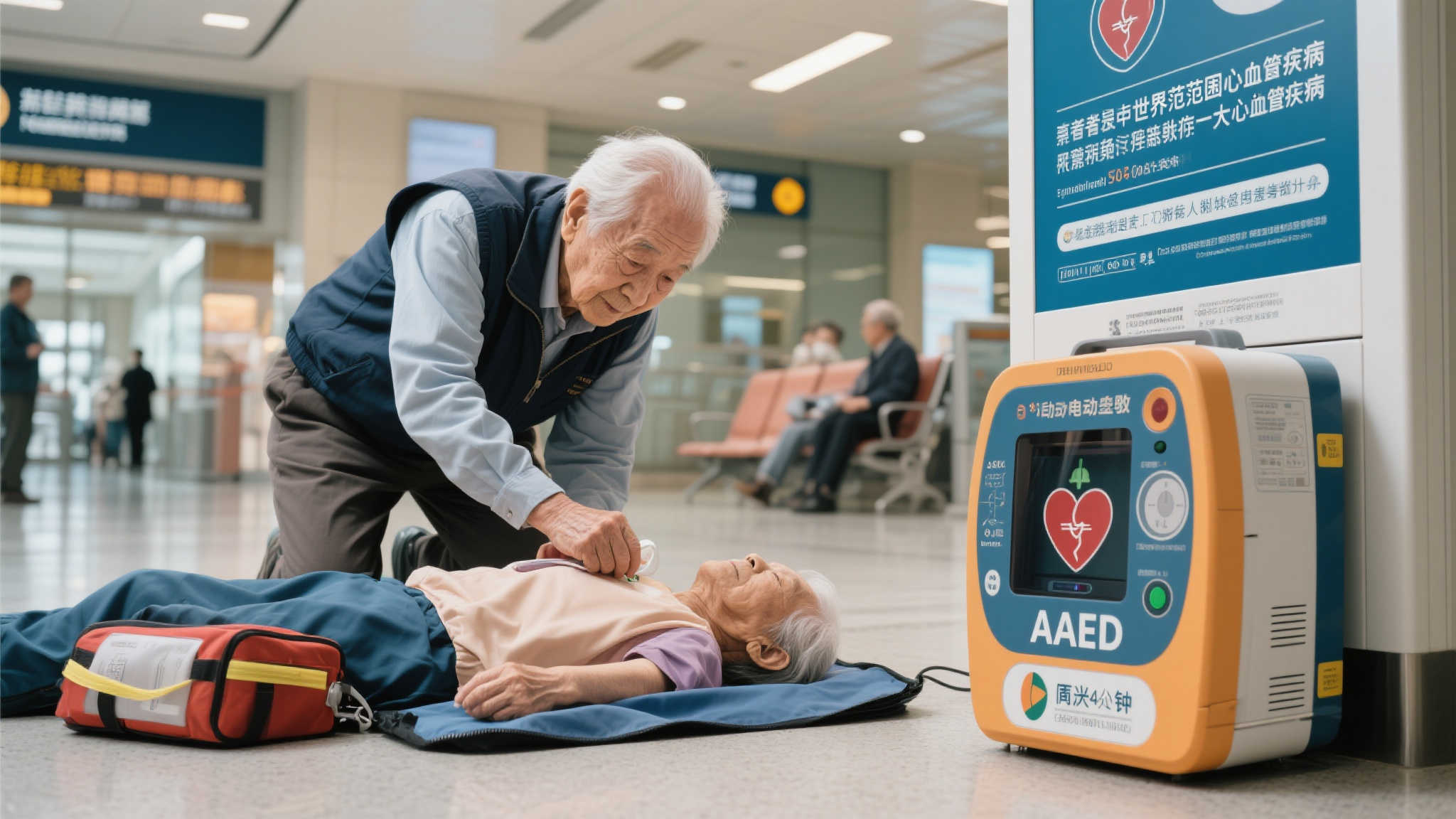 南通福彩献爱心,捐赠除颤仪关怀老人健康 南通福彩献爱心,捐赠除颤仪关怀老人健康