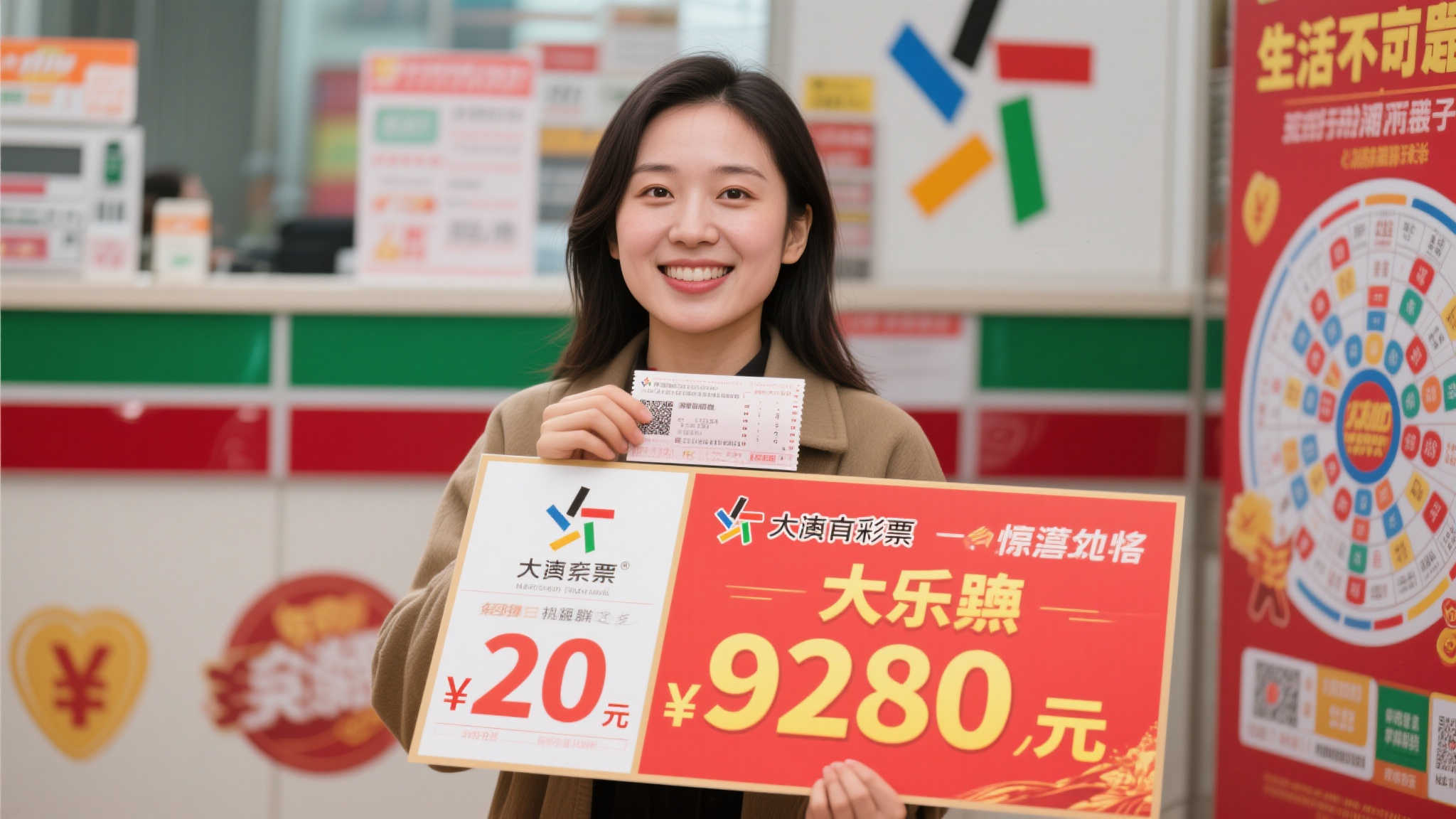 女子20元机选喜中大乐透928万 面对好运从容淡定 女子20元机选喜中大乐透928万 面对好运从容淡定