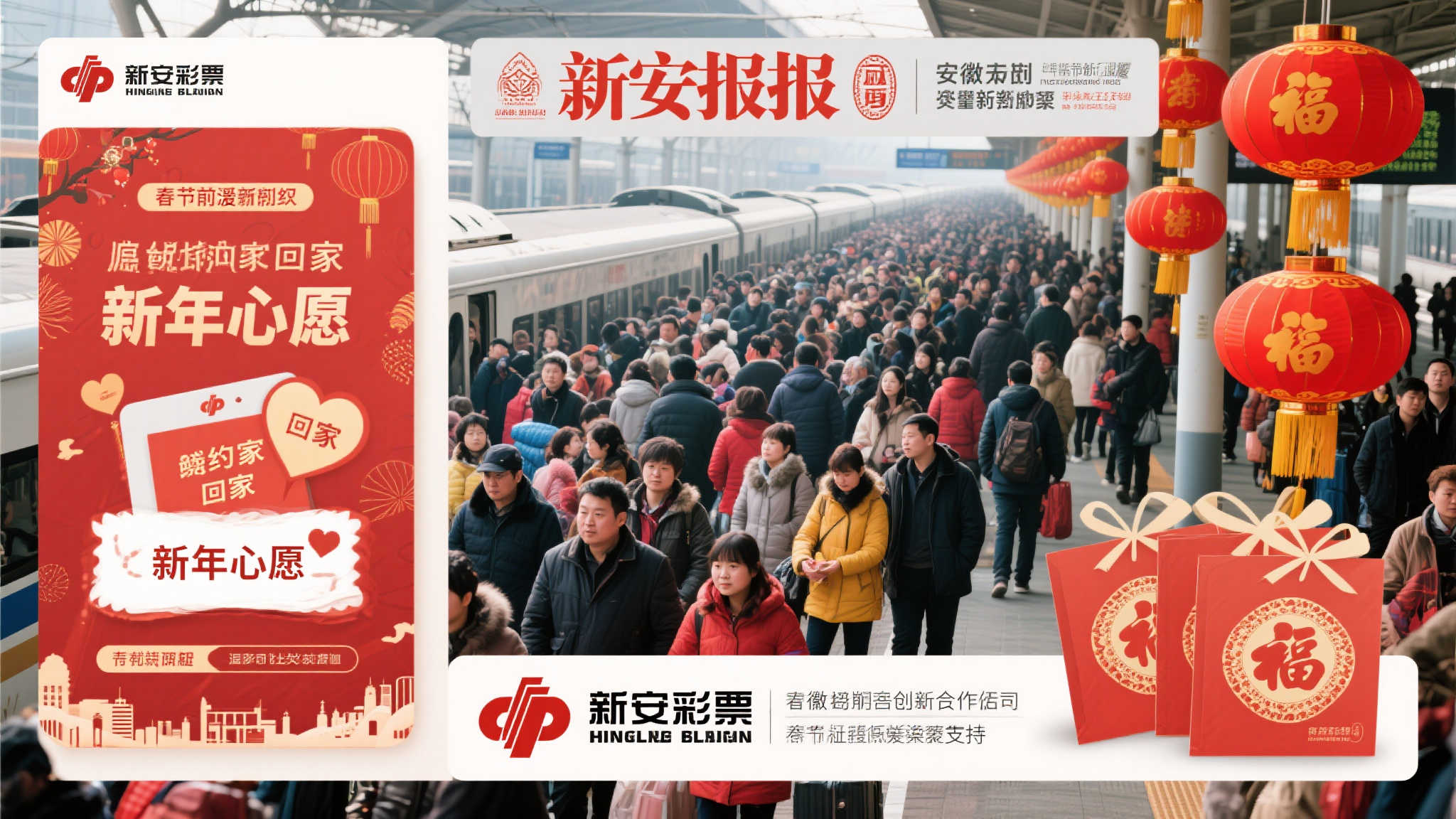 新安晚报联合安徽福彩送祝福，共迎春运暖心季