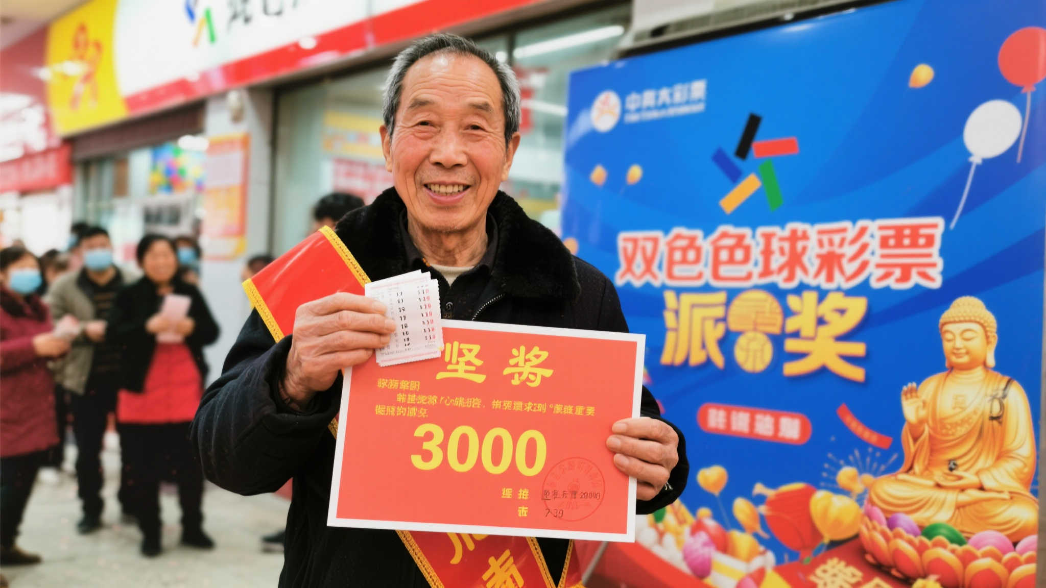 老彩民首期派奖喜中双色球3951万 坚持二十余年全靠机选 老彩民首期派奖喜中双色球3951万 坚持二十余年全靠机选