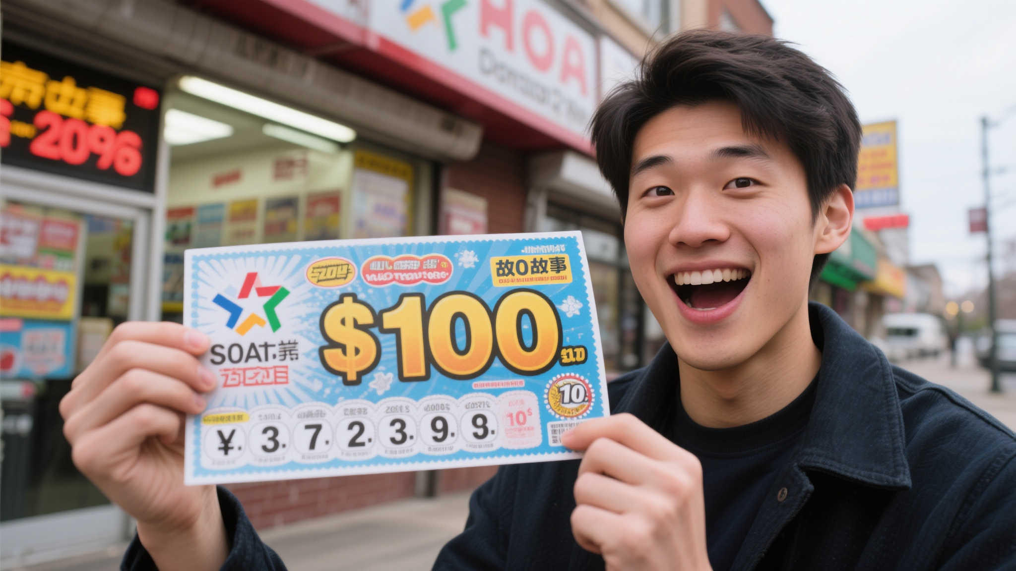 小伙刮刮乐喜中百万大奖 彩站去年曾两度摘双色球二等奖