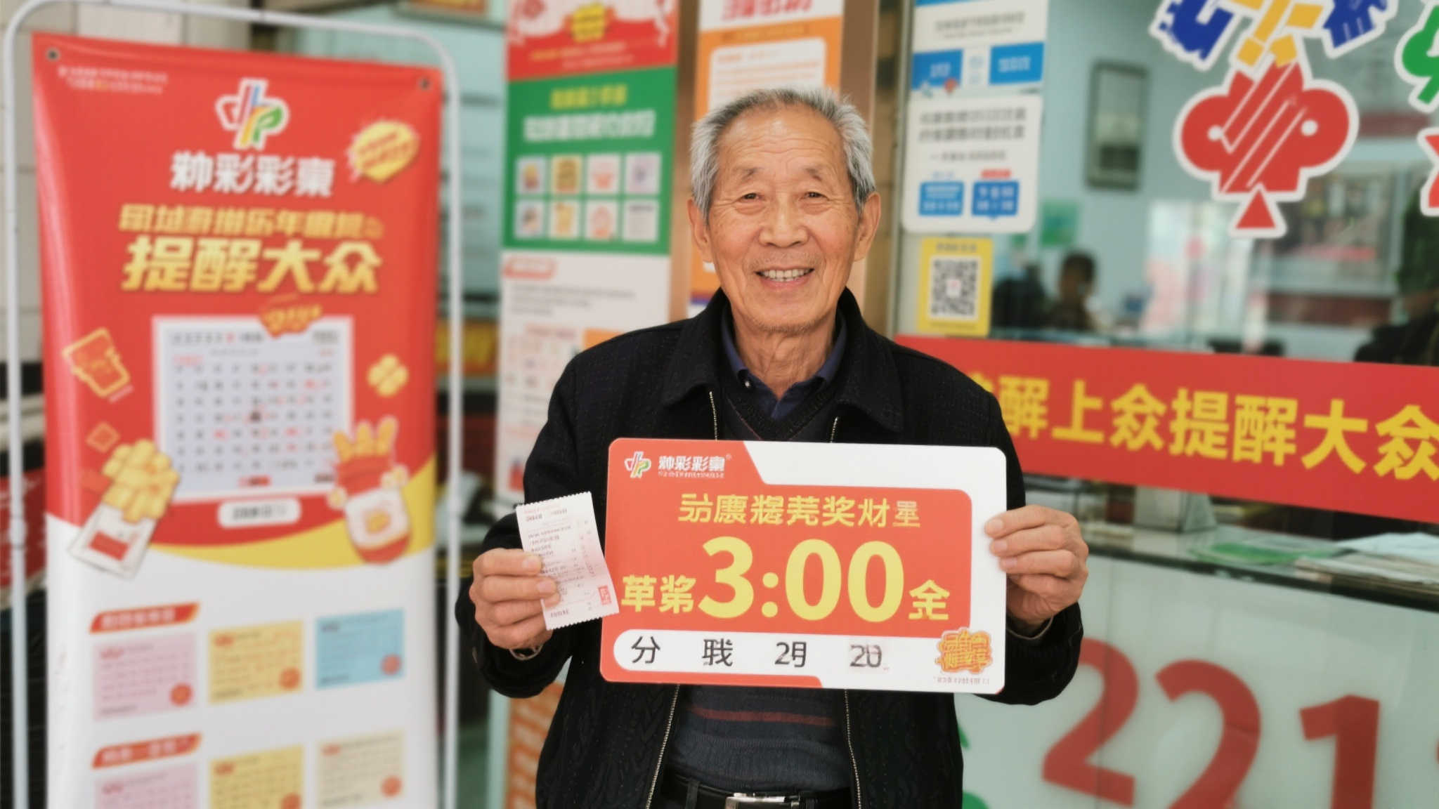 老彩民凭自选号揽获大乐透千万大奖 兑奖时慷慨捐款10万