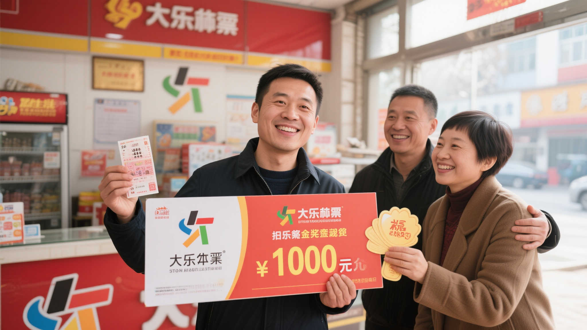 男子仅花6元中790万大乐透 邀好友共享领奖喜悦