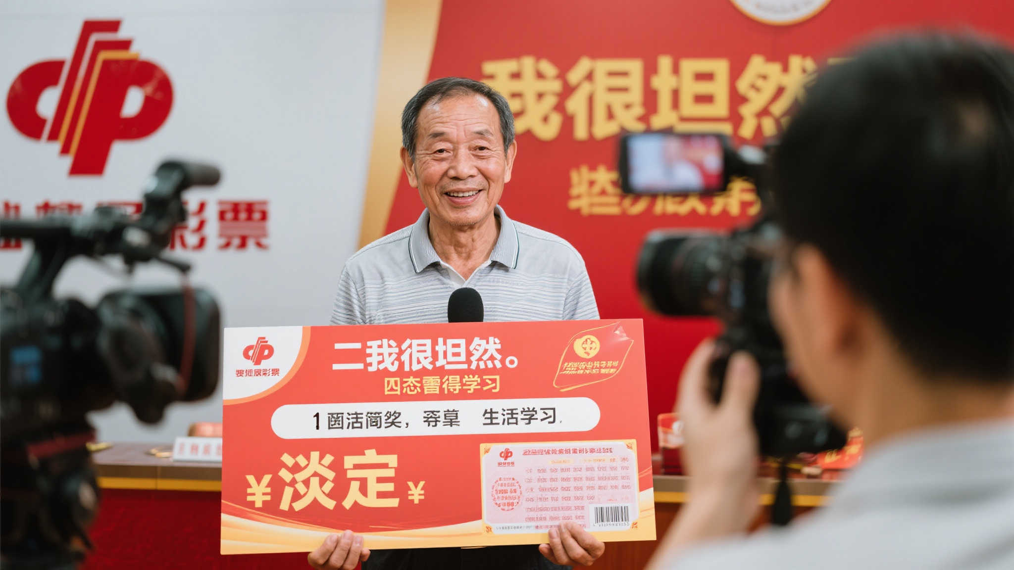 惊爆！大伯机选揽获体彩1500万，淡定现身领奖：心态平和