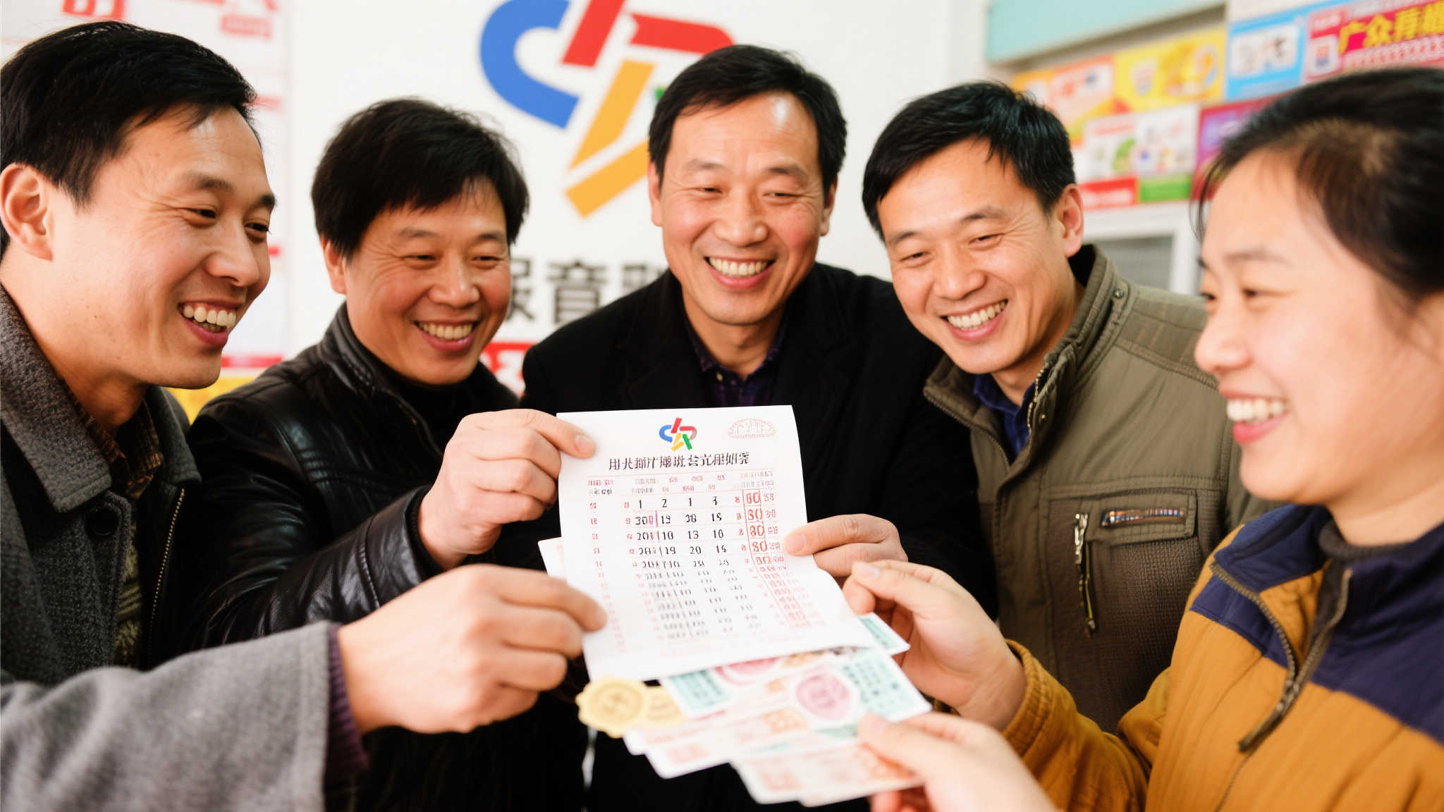 4人合买坚守号码喜中福彩3D大奖34万 庆功宴少不了